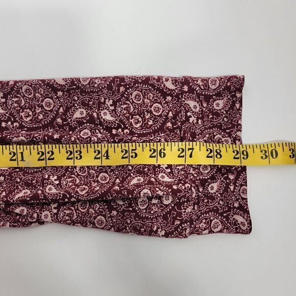 Lucky Brand Women's Floral/Paisley Very Soft Burgundy Lounge Joggers Size XL - Picture 10 of 10